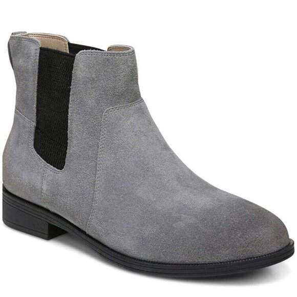 Vionic Alana Womens 6 Charcoal Gray Suede Arch Support‎ Ankle Boots  New - Picture 1 of 7